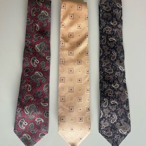 Burberry & Hugo Boss Silk Tie Lot - 3
Designer Classic Width Neckties